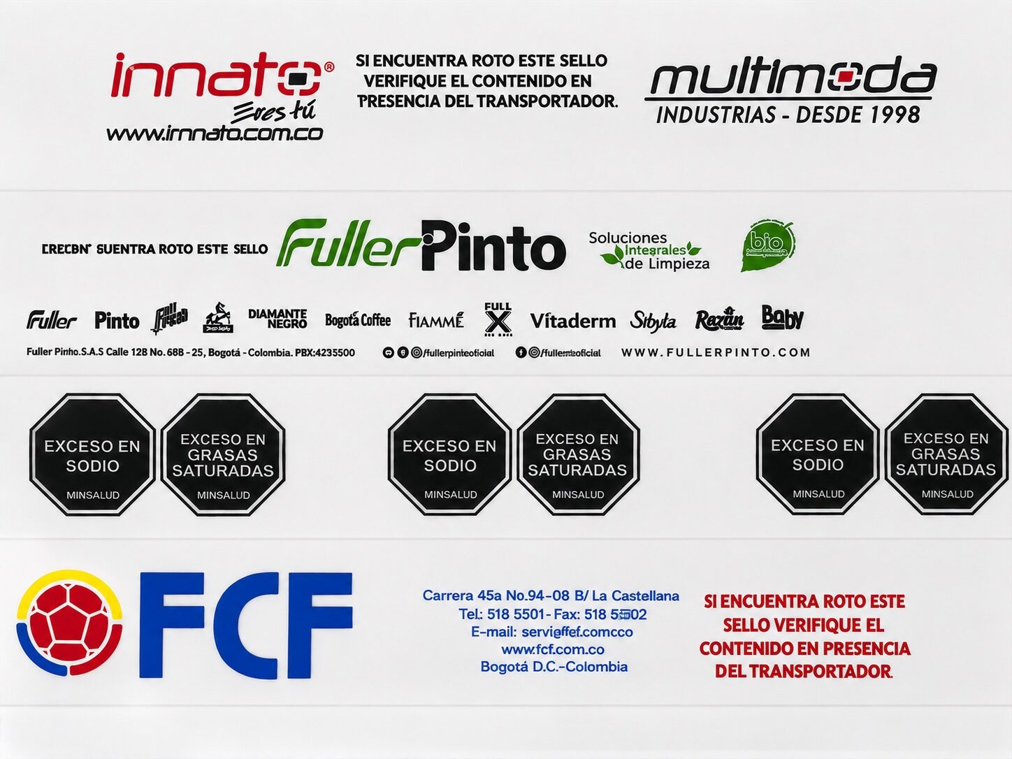 Muestrario Técnico Cintas